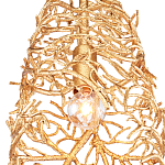 Подвесной светильник золотой в виде кораллов Coral Decor варинант исполнения - 1 | Loft Concept в Липецке