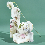 Шкатулка из эпоксидной смолы с цветами белая Epoxy Resin Flowers Box White варинант исполнения - 4 | Loft Concept в Липецке