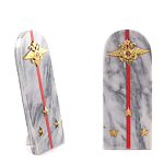 Сувенир Погон МВД из натурального камня мрамор Souvenir Epaulets варинант исполнения - 3 | Loft Concept в Липецке