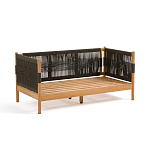 Садовый диван из тикового дерева и веревок Оreon варинант исполнения - 4 | Loft Concept в Липецке