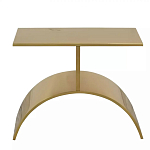Дизайнерский журнальный стол золотой на полукруглом основании Wecaben варинант исполнения - 2 | Loft Concept в Липецке