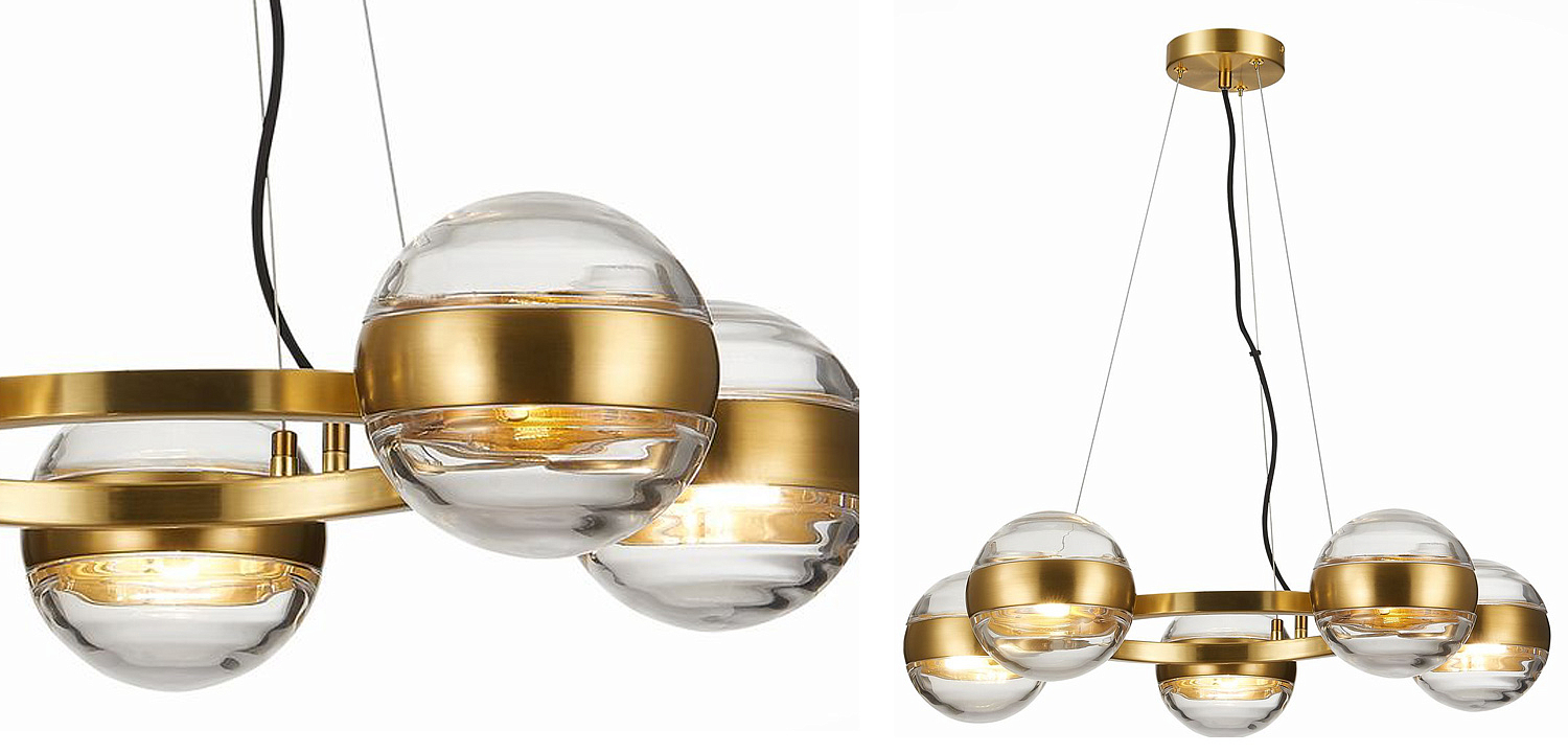 Люстра Leandra Chandelier 5 Balls Люстра Leandra Chandelier 5 Balls - Loft-Concept в Липецке