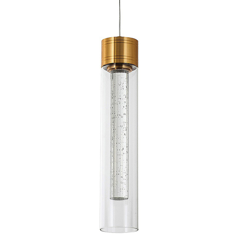 Подвесной светильник золото Sparkling Bubbles Tube Gold Hanging Lamp Золотой Прозрачный Подвесной светильник золото Sparkling Bubbles Tube Gold Hanging Lamp Золотой Прозрачный в Липецке | Loft Concept