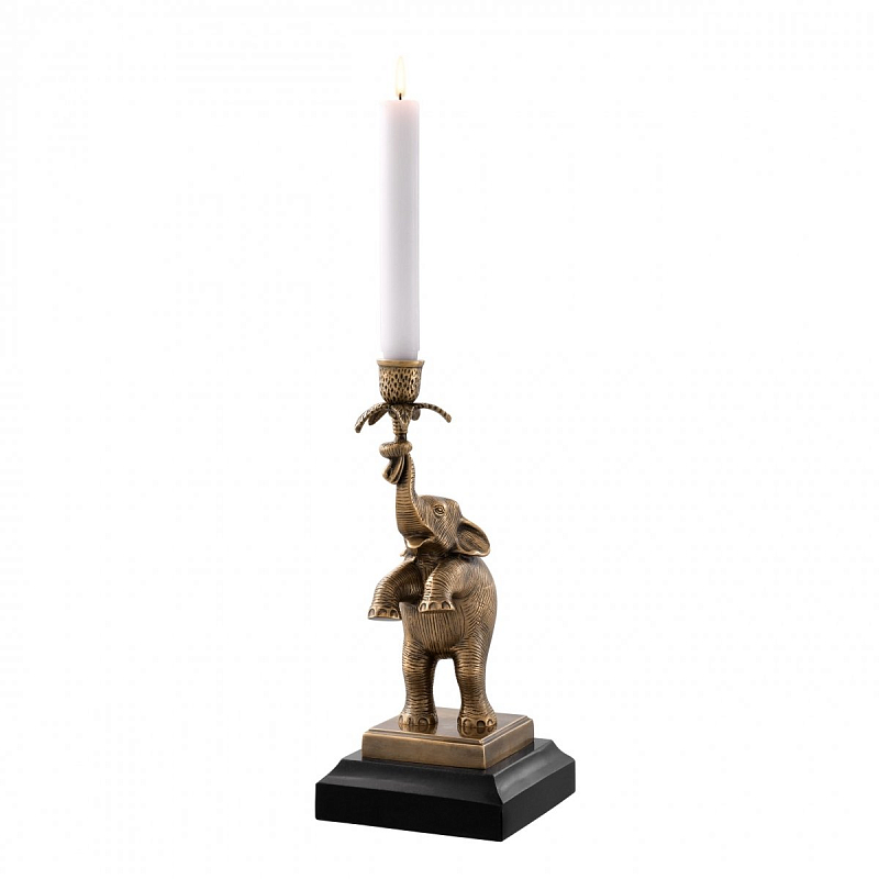 Подсвечник Eichholtz Candle Holder Nairobi Латунь Античная полированная Черный Подсвечник Eichholtz Candle Holder Nairobi Латунь Античная полированная Черный в Липецке | Loft Concept