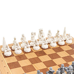 Шахматы Северные народы в ларце из натурального бука Decorative Thematic Chess варинант исполнения - 3 | Loft Concept в Липецке