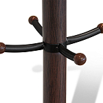 Вешалка коричневая с круглым основанием и черными металлическими крючками Industrial Metal Rust варинант исполнения - 2 | Loft Concept в Липецке