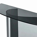 Консоль дымчатого цвета с изогнутым основанием Arabesque варинант исполнения - 2 | Loft Concept в Липецке