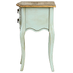 Прикроватная тумба из массива березы светло-бирюзовая Montmartre Provence Bedside Table варинант исполнения - 5 | Loft Concept в Липецке