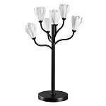 Настольная лампа с ветвями и белыми фарфоровыми цветами Floralis варинант исполнения - 1 | Loft Concept в Липецке