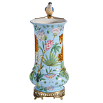 Ваза из фарфора с птицей на бронзовой ветке Garden of Eden варинант исполнения - 4 | Loft Concept в Липецке