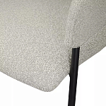 Стул мягкий с подлокотниками Chair Gray Upholstery Boucle варинант исполнения - 7 | Loft Concept в Липецке