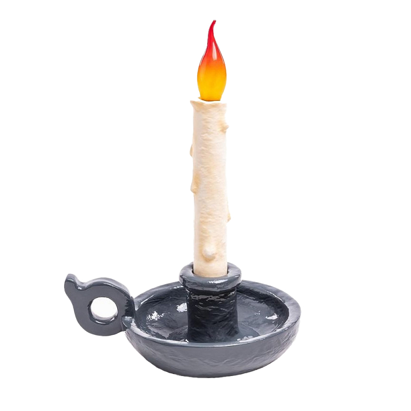 Настольная лампа Seletti Bugia grey Белый Серый Настольная лампа Seletti Bugia grey Белый Серый в Липецке | Loft Concept