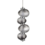 Подвесной светильник с 4-мя рифлеными стеклянными шарами Marcelh Light варинант исполнения - 1 | Loft Concept в Липецке