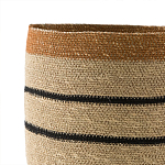 Плетеная корзина в полоску Okiro Wicker Basket варинант исполнения - 3 | Loft Concept в Липецке