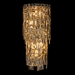 Бра с каскадом из прозрачного хрусталя и корпусом из металла цвета хром Constant Sparks варинант исполнения - 6 | Loft Concept в Липецке