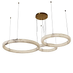 Люстра с 3-мя кольцами из натурального камня Minerals of Light варинант исполнения - 1 | Loft Concept в Липецке
