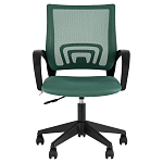 Офисное кресло с основанием из черного пластика Desk chairs Green варинант исполнения - 2 | Loft Concept в Липецке
