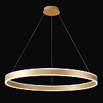 Люстра подвесная светодионая кольцевая золотого цвета Ring Horizontal варинант исполнения - 2 | Loft Concept в Липецке