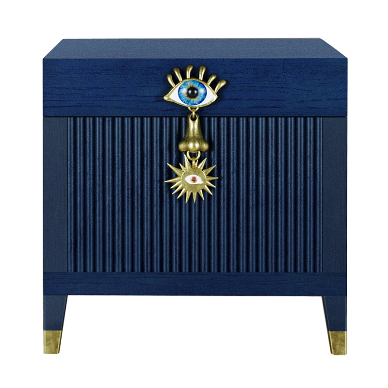 Сундук Eye Elsa Dreams Blue Синий Золотой Сундук Eye Elsa Dreams Blue Синий Золотой в Липецке | Loft Concept