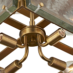 Потолочный светильник квадратный из толстого литого стекла Cast Glass варинант исполнения - 3 | Loft Concept в Липецке