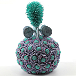 Статуэтка тропический фрукт Pandora Tropical Fruit Lilac Turquoise Flower варинант исполнения - 2 | Loft Concept в Липецке