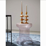 Кофейный столик стеклянный Elegant Lilac Glass Model варинант исполнения - 2 | Loft Concept в Липецке