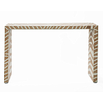 Консоль Дизайнерская Kenya Console ZEBRA Bone Inlay Beige варинант исполнения - 1 | Loft Concept в Липецке