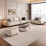 Диван двухместный кожаный с каркасом из массива дерева Furniture Medieval  варинант исполнения - 2 | Loft Concept в Липецке