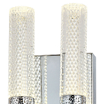 Бра с двумя плафонами Dew Drops Tube Duo Chrome Wall Lamp варинант исполнения - 3 | Loft Concept в Липецке