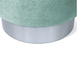 Пуф мятный велюр на металлическом основании Golden Belt варинант исполнения - 4 | Loft Concept в Липецке