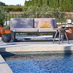 Садовый диван на каркасе из алюминия Petro варинант исполнения - 8 | Loft Concept в Липецке