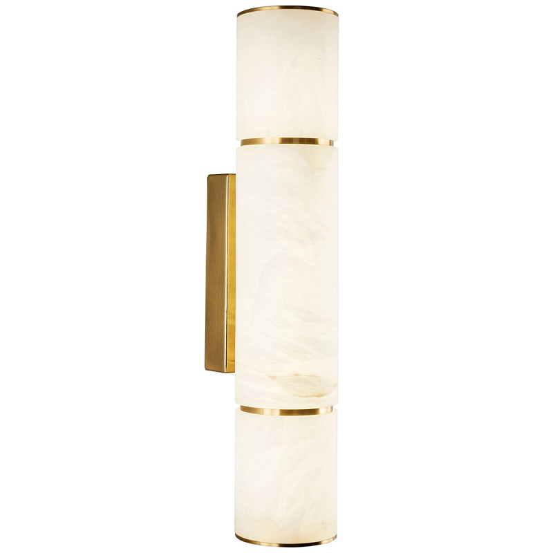Бра Azzurra Long Stone Wall Lamp Белое матовое стекло Латунь Бра Azzurra Long Stone Wall Lamp Белое матовое стекло Латунь в Липецке | Loft Concept