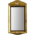 Зеркало в стиле Шинуазри ручная роспись Chinoiserie Golden Birds Mirror варинант исполнения - 1 | Loft Concept в Липецке