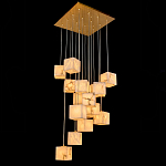 Люстра подвесная с квадратными плафонами из натурального камня Glowing Spheres варинант исполнения - 2 | Loft Concept в Липецке