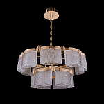 Люстра двухъярусная с текстурными овальными абажурами Splendor Palace Style варинант исполнения - 3 | Loft Concept в Липецке