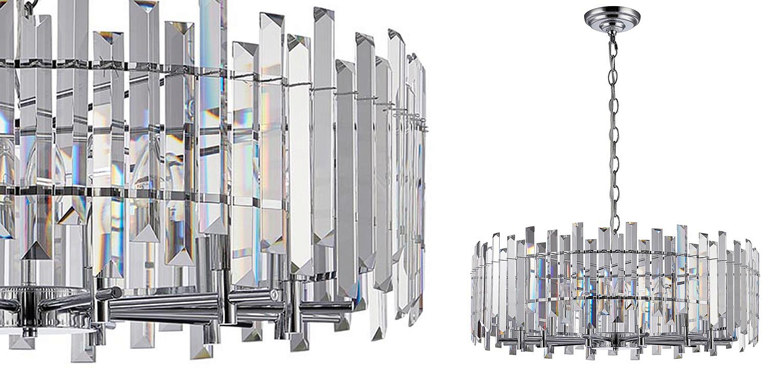 Люстра Langley Chandelier chrome 80 Люстра Langley Chandelier chrome 80 - Loft-Concept в Липецке