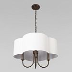 Люстра с белым текстильным абажуром Vitorino  варинант исполнения - 4 | Loft Concept в Липецке