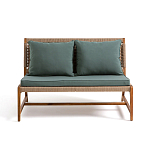 Садовый 2-х местный диван с каркасом из акации Green варинант исполнения - 6 | Loft Concept в Липецке