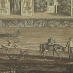 Обои ручная роспись Monuments of Paris Eau Forte on antique scenic Xuan paper варинант исполнения - 3 | Loft Concept в Липецке