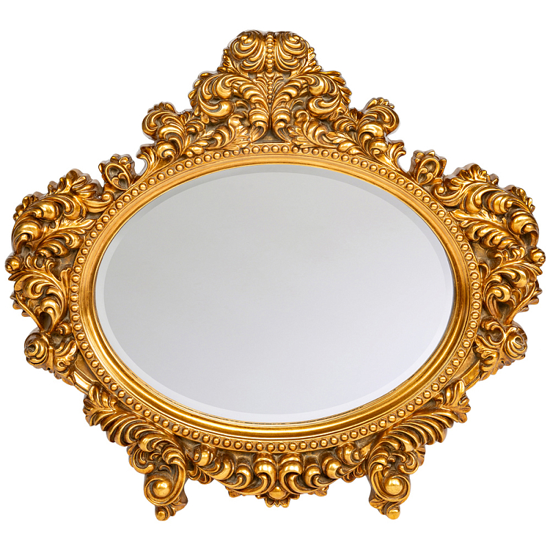 Зеркало настенное золотое с ажурным резным орнаментом Classic Ornament Mirror Золотой Зеркало Зеркало настенное золотое с ажурным резным орнаментом Classic Ornament Mirror Золотой Зеркало в Липецке | Loft Concept