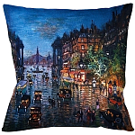 Подушка декоративная Ночной город Impressionism in Art варинант исполнения - 1 | Loft Concept в Липецке