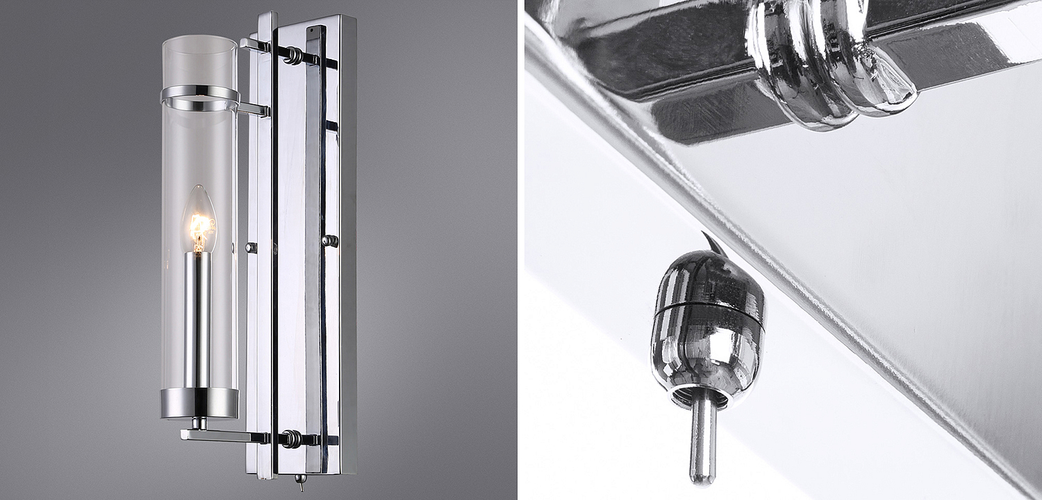 Бра Trondheim Chrome Wall Lamp Бра Trondheim Chrome Wall Lamp - Loft-Concept в Липецке
