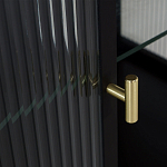 Сервант двухдверный с рифленым стеклом The Keeper варинант исполнения - 4 | Loft Concept в Липецке