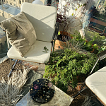 Круглый поднос из эпоксидной смолы с цветами черный Epoxy Resin Flowers Tray Black варинант исполнения - 2 | Loft Concept в Липецке