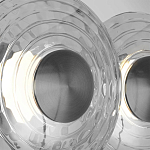 Бра из трех стеклянных фактурных дисков Eyepiece варинант исполнения - 6 | Loft Concept в Липецке