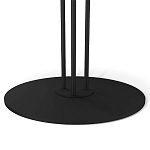 Стол журнальный с круглой бело-голубой столешницей из стекла White and Blue Marble варинант исполнения - 4 | Loft Concept в Липецке