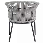 Кресло с декоративным плетением на спинке и подлокотниках Armchair Weaving варинант исполнения - 4 | Loft Concept в Липецке