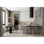 Кухонный гарнитур с фасадом в полоску Rainier Kitchen Set варинант исполнения - 3 | Loft Concept в Липецке