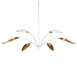 Люстра белая с плафонами в виде лепестков Delicate Flower варинант исполнения - 3 | Loft Concept в Липецке