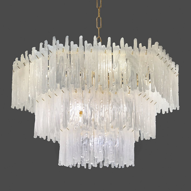 Люстра Snow Queen Chandelier Золотой Белый Люстра Snow Queen Chandelier Золотой Белый в Липецке | Loft Concept